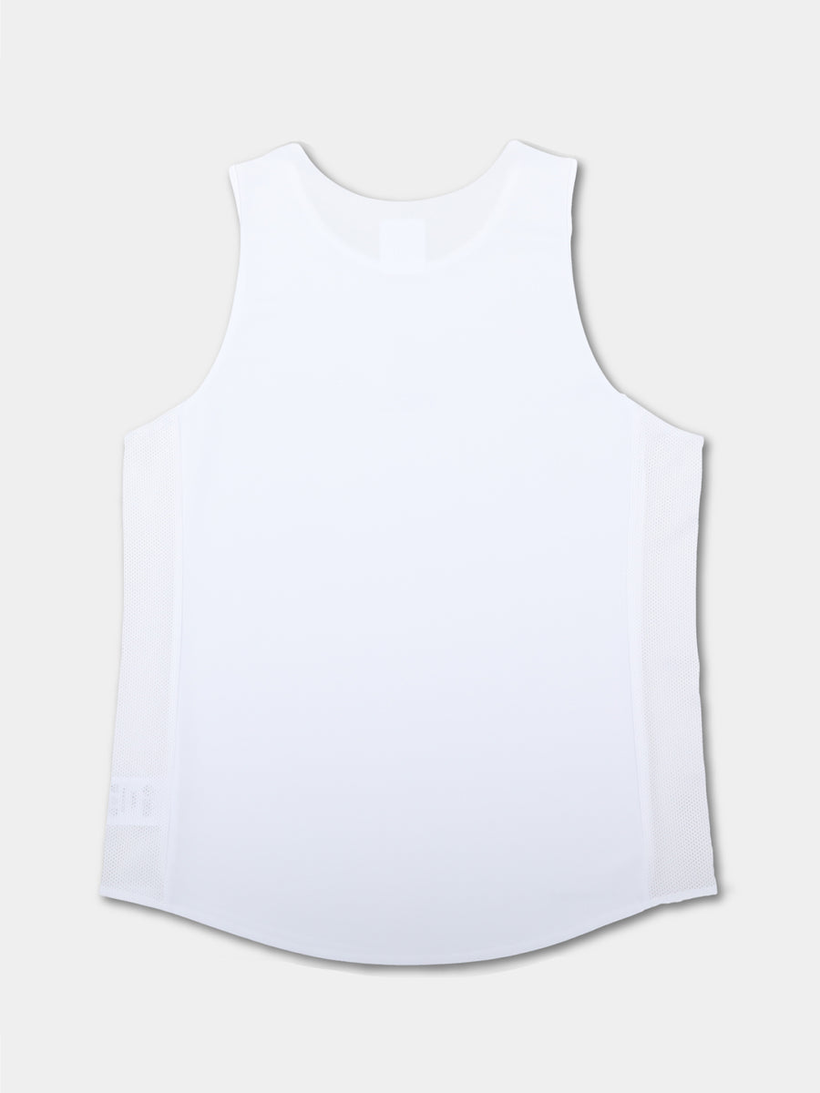【T-recycle】Side mesh Tank-top(White)