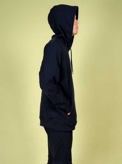 【Organic】Cotton Hoodie(Black)