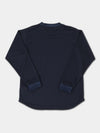 【T-recycle】Small logo Long T-shirts(Navy)