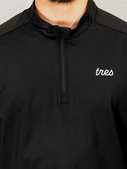 【23SS】Quater Zip Liber TOPS(Black)