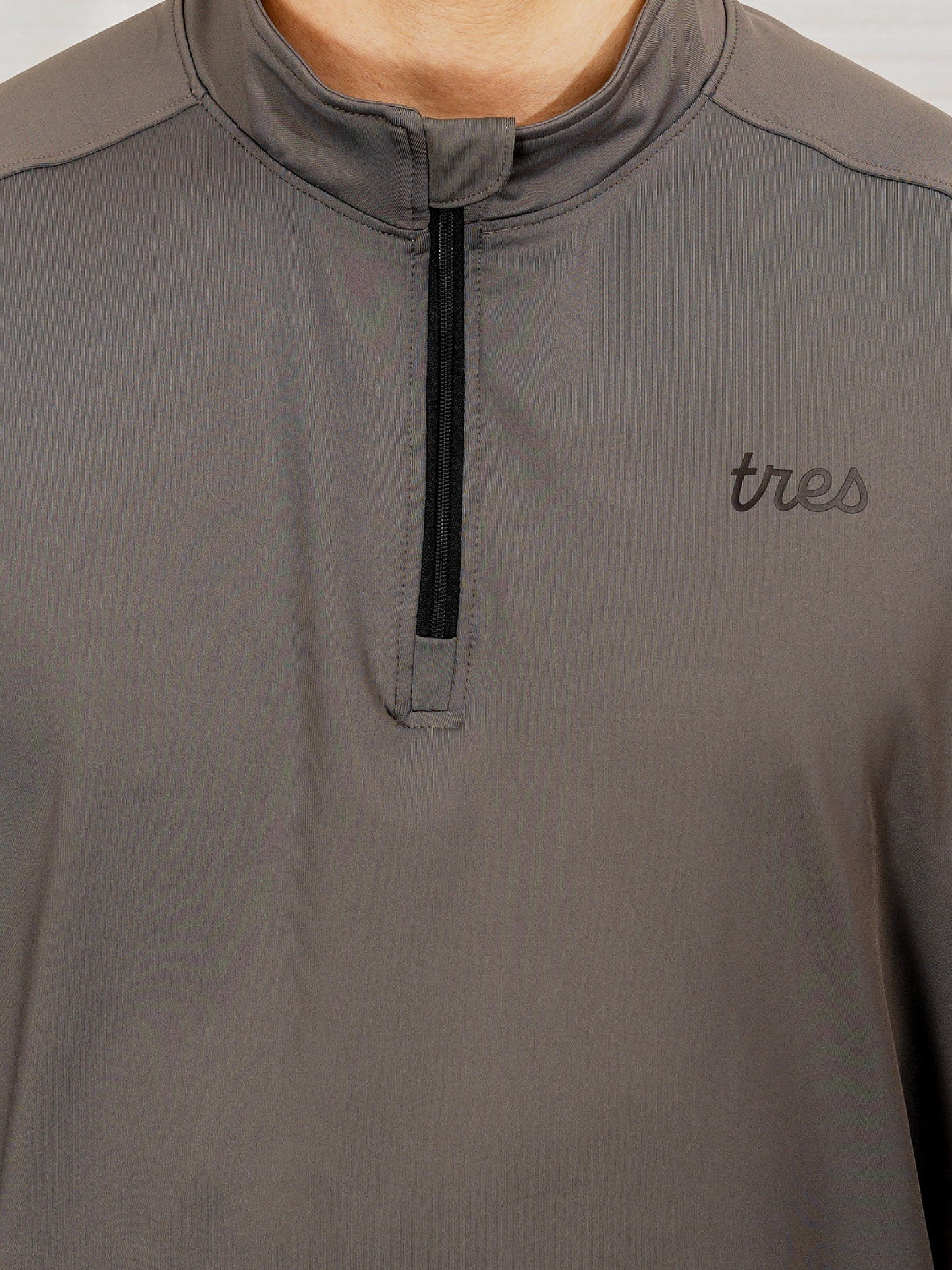 【23SS】Quater Zip Liber TOPS(Gray)