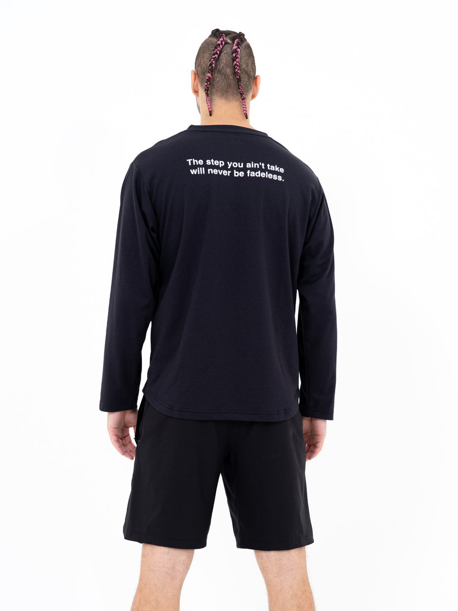 【FADELESS】Long Sleeve T-shirts(Black)