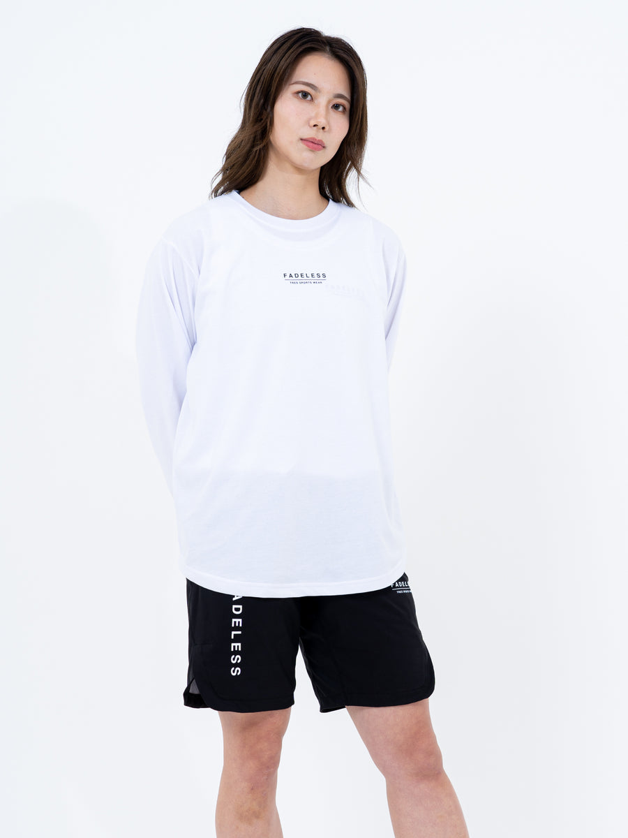 【FADELESS】Long Sleeve T-shirts(White)