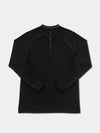 【FADELESS】Woven Long Sleeve Volleyball Piste(Black)受注生産