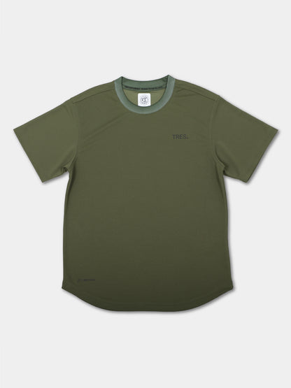 【T-recycle】Small logo T-shirts(Khaki)