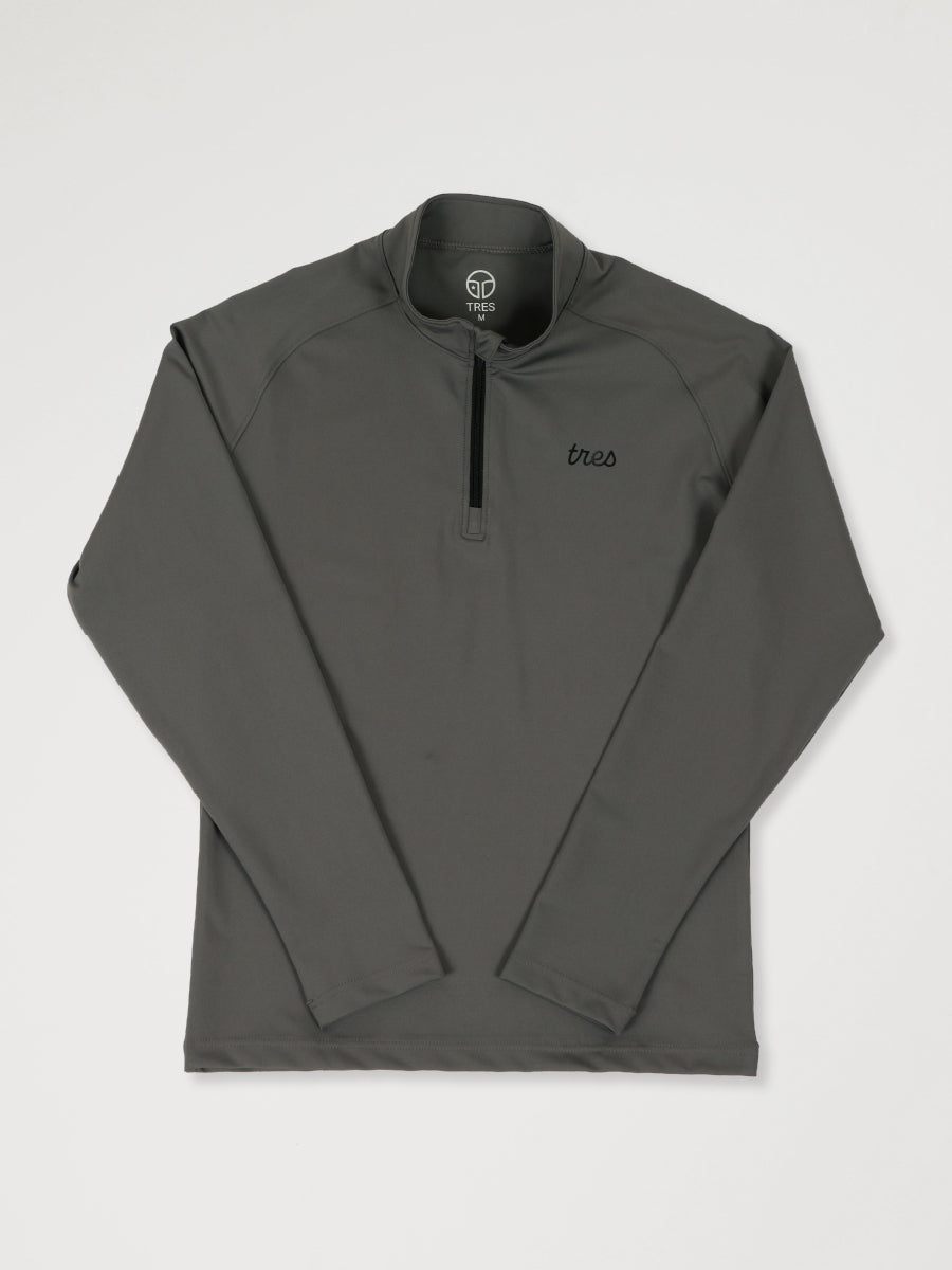 【23SS】Quater Zip Liber TOPS(Gray)